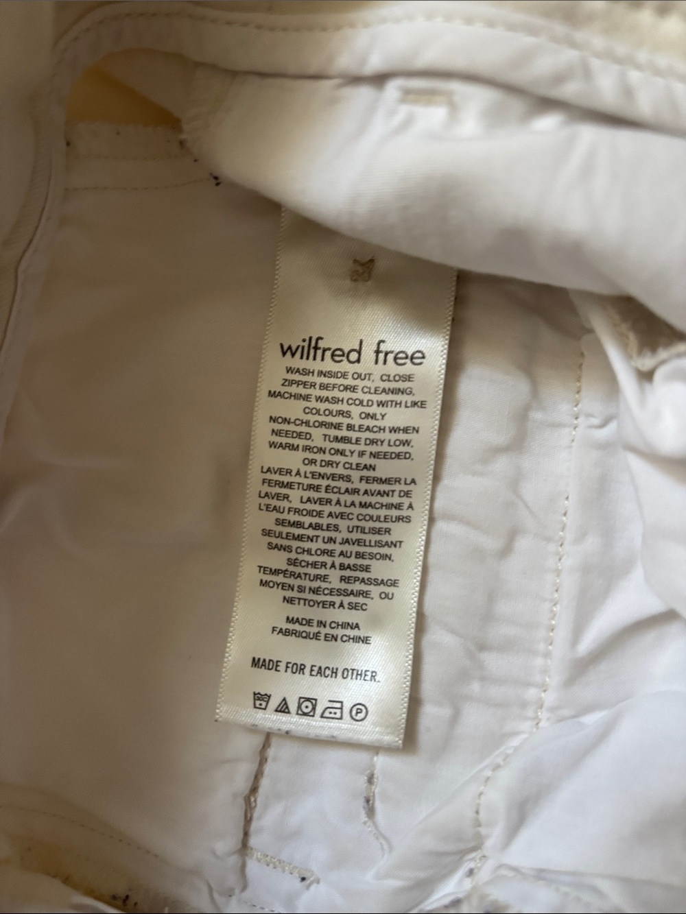 Wilfred Off-White Pleated Wide-Leg Trousers - Picture 4 of 10